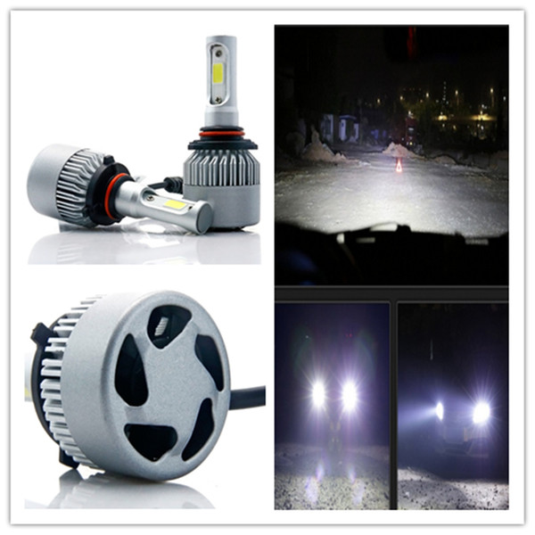 New Arrive Car LED Headlights S2 COB Highlighting Lamp High Beam Low Beam H4 H7 H11 9005 Bulb 20PCS