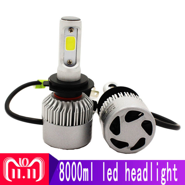 led light h4 led headlight h7 h4 9003 hb2 hi/lo 72W 8000LM H4-3 headlight bulb h7 9004 HB1 9007 Bulb 12V 6500K IP68 cold white