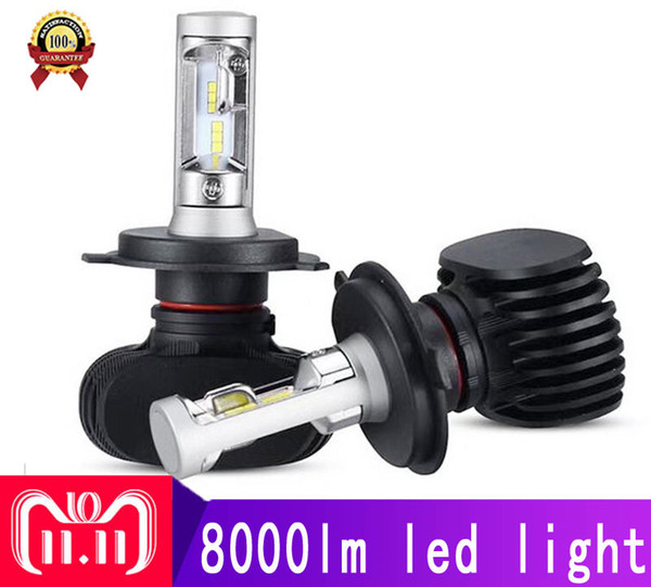 car led h7 headlight bulb h4 headlight super white 8000lm led light h4 hi/lo H1 H3 H11 9005 Hb4 Hb3 9005 light CSP Chip DC 12V 6000k white
