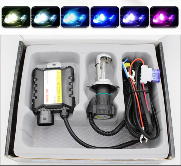 motorcycle headlight h4 xenon kit H4-3 Socket High Low Moto Light HID 35W Slim Ballast Bike BiXenon Kit 4300K 6000K 8000K 12000K