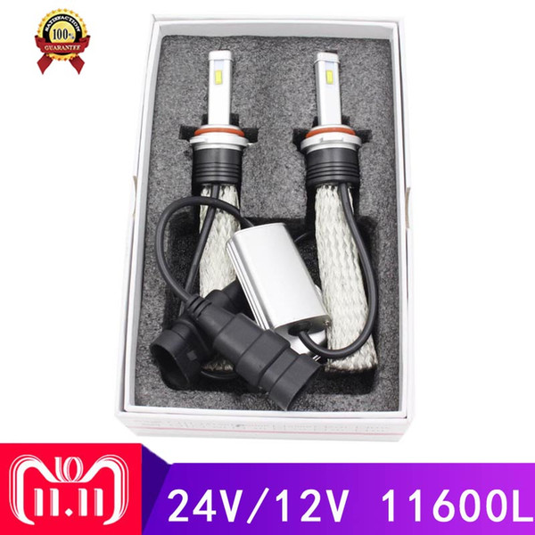 h4 led headlight bulbs 11600LM 90W 24v 12v led headlight h7 h4 hi/lo light h11 h9 h1 h3 hb3 hb4 9005 9006 Car Headlight Bulbs