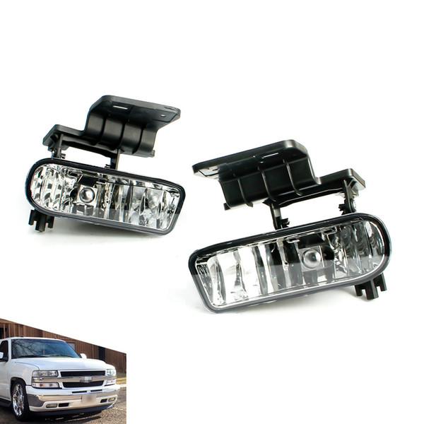 CNSPEED Fog light for Chevrolet CHEVY 99-02 Silverado 00-06 Suburban Tahoe Clear Lens Bumper Fog Lights Driving Lamps