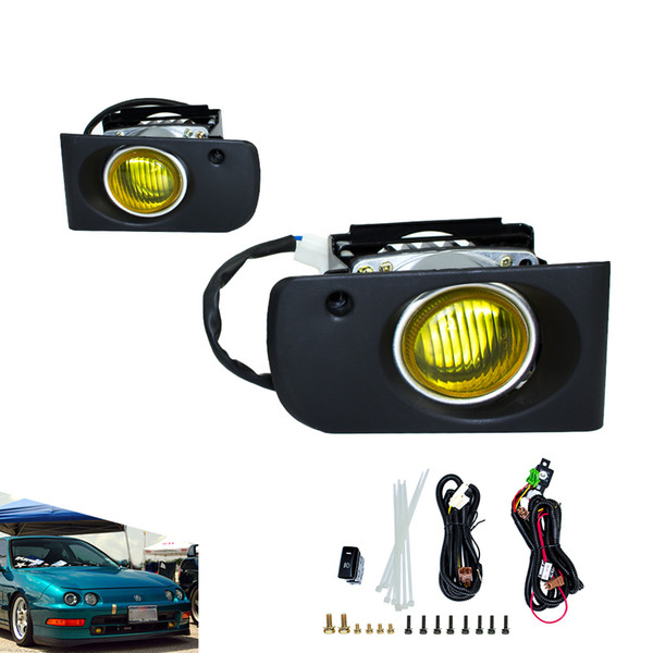 Fog light for 1994-2001 Honda ACURA INTEGRA DC2 JDM fog lamps yellow/smoke Fog Driving Lamps Daytime Running Lights