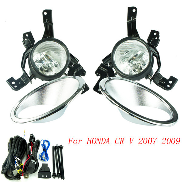 CNSPEED Fog light for HONDA CRV CR-V 2007 2008 2009 fog lamps Clear Lens Bumper Fog Lights Driving Lamps