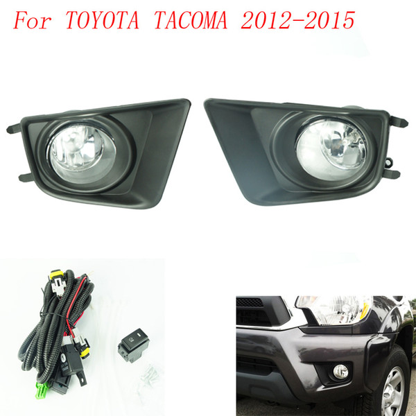 CNSPEED Fog light for Toyota Tacoma 2012-2015 fog lamps Clear Yellow Smoke Lens Bumper Fog Lights Driving Lamps YC100597