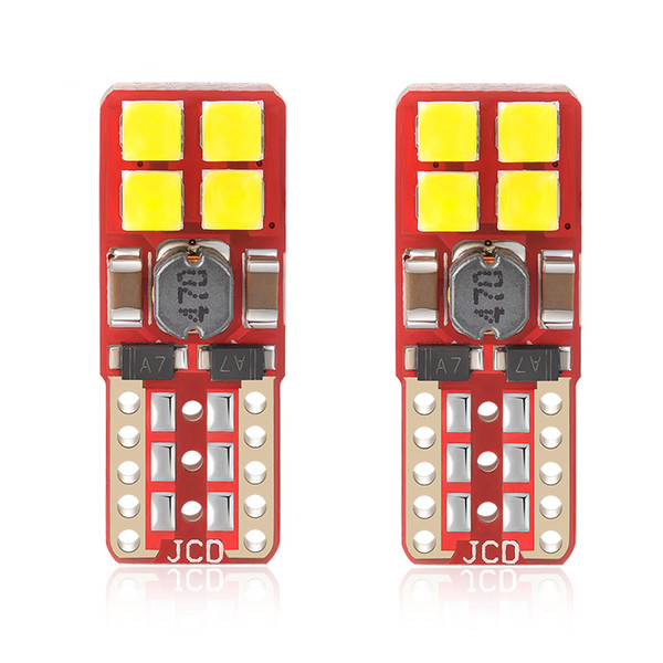 100PCS Auto T10 W5W 194 Canbus No Error Car Bulb 8LED Clearance License Plate Auto Reading Door Light 12-24V Dropship Wholesale