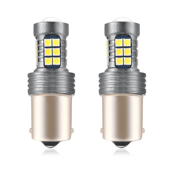 2PCS LED 1156 1157 T15 T20 BAY15D P21W BA15S Car Bulb 2880Lm Turn Signal Light 3014SMD for Passat CC 2008 DropShipping