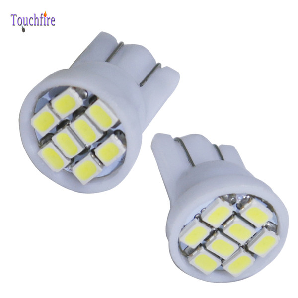 500PCS T10 194 168 1206 8 SMD car LED Bulbs Dome Lights Instrumet Reading Lights Interior Light White