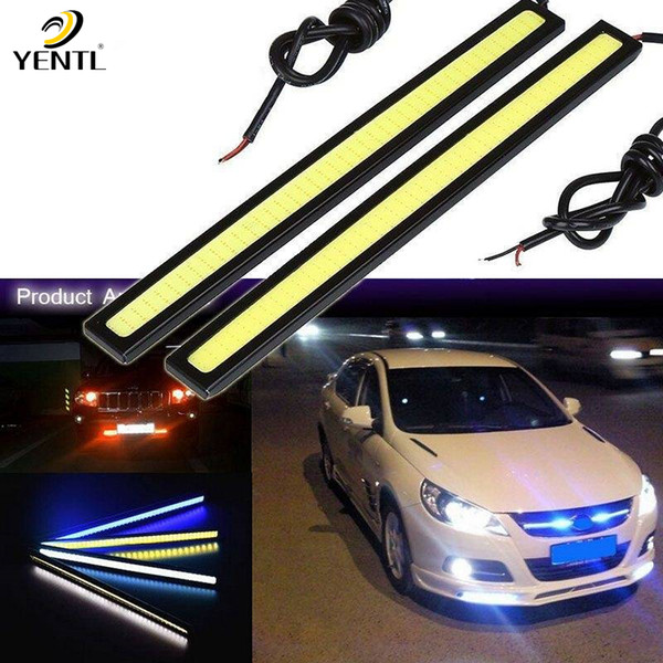 free shipping Waterproof Driving Daytime Running Lights Strip Car Aluminum Stripes Lights Ultra Bright 12W LED Daytime DC 12V 17cm