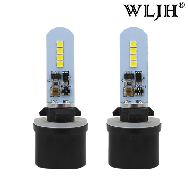 WLJH 10V-30V Car H27 880 LED Bulb 893 899 Fog Light Daytime Running Light Driving LED lamp for Hyundai Nissan Chevrolet Buick