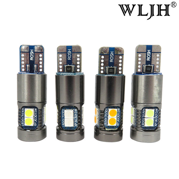 WLJH 12V 24V Signal Lamp T10 Led Car Light T10 W5W Bulb 168 Lamp LED For Cars Number Plate Clearance Backup Reverse Light