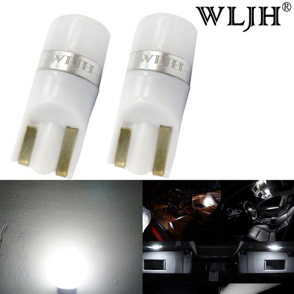 WLJH Car Light T10 LED W5W Bulb 3030SMD 194 168 LED Wedge Lights Interior Dome Side Marker License Plate Light for Auto RV