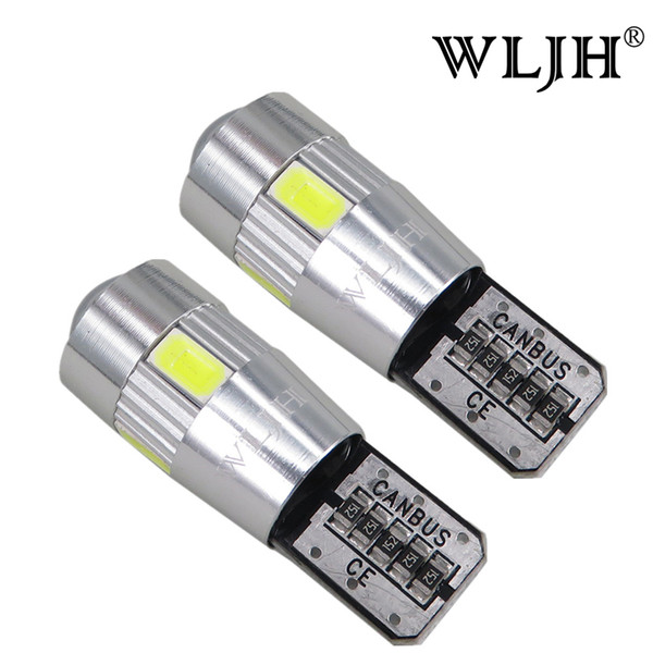 WLJH T10 501 W5W LED Canbus Number Plate Sidelights Interior Error Led 5630 SMD Lamp Bulbs for Mercedes W203 W211 W204 W205