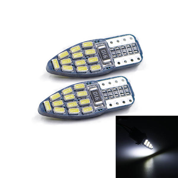 T10 LED bulbs CanBus with 3014SMD 24 leds Light 194 168 W5W LED LAMP white