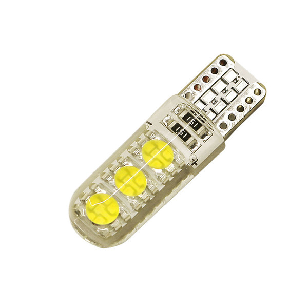 Car LED Lights T10 194 W5W DC 12V Canbus 6SMD 5050 Silicon Lights Bulb No Error Led Parking Fog light Auto Car styling