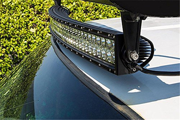 300W 53inch CREE 30LED*(10W) Work Light Bar Spot Flood Beam Curved LED Light Bar Driving Off-Road SUV 4WD 4x4