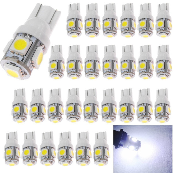 194 T10 168 W5W Bulb 5050 5 SMD LED Light 12V Car Interior Dome Lamp Courtesy Trunk License Plate Dashboard Parking Bulbs