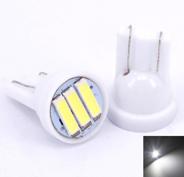 T10 W5W 194 Super Bright 7020 SMD 501 3 LED Car Auto Interior Lights Wedge Instrument Side Bulbs White Door Lamp DC 12V