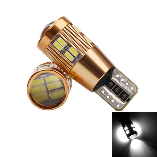 T10 Car LED Bulbs Canbus W5W No Error 22 SMD 3014 LED Wedge Turn Signal Light Side Marker Lamp White 12V