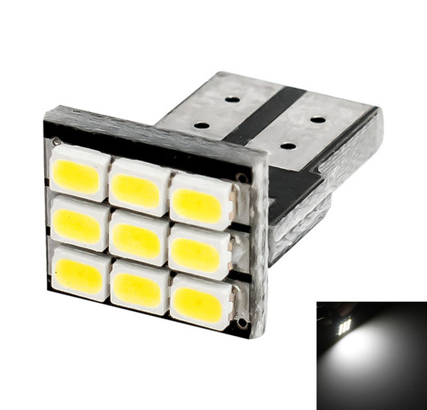 T10 W5W 9 SMD 1206 Car Wedge Led Bulbs Auto 2825 192 168 Parking Light Reading Indicator Side Marker Lamp White