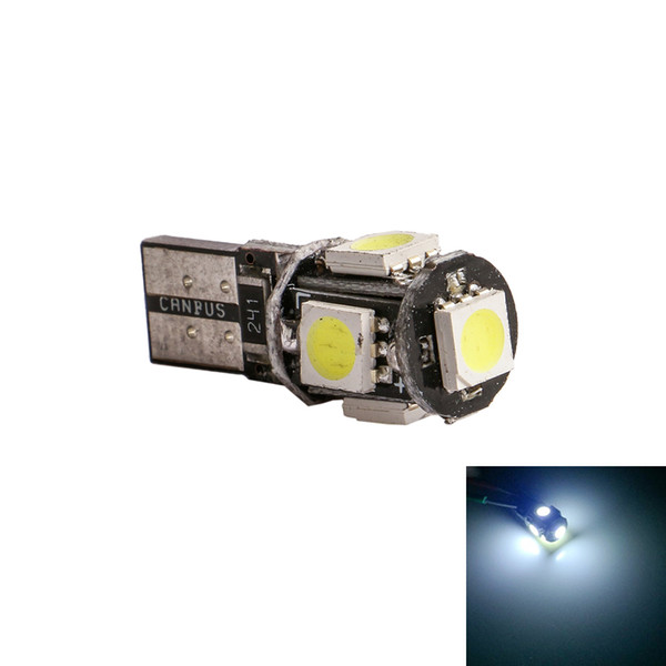 W5W T10 5 LED 5050 SMD Canbus Error Free Auto Clearance Lights CAR Door Reading Lamp Dome Bulbs White DC 12V