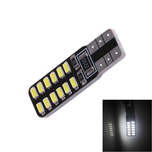 T10 W5W 168 3014 LED 24 194 SMD Auto Car Side Lights Wedge Parking Bulb 12V Reading Lamp Car-Styling White