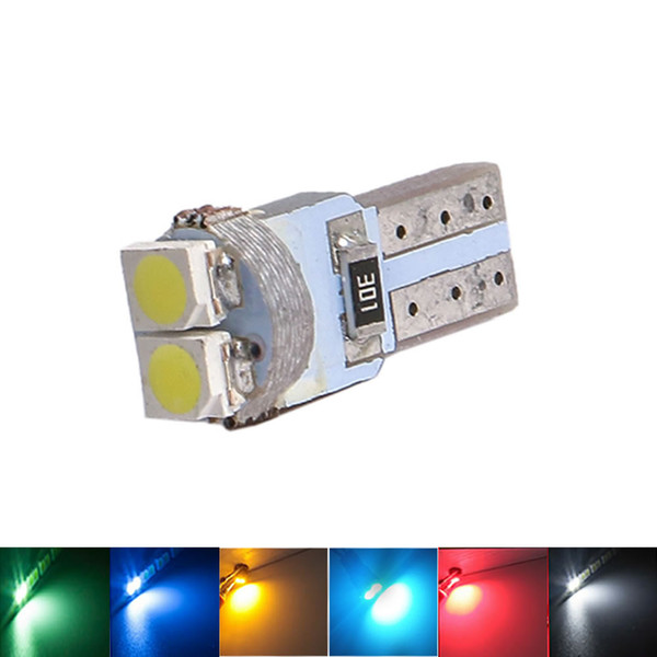 T5 2 SMD 1210 3528 1210 LED Car Bulbs Dashboard Lamp Licence Plate Indicator Speed Wedge Lights 6-Colors 12V