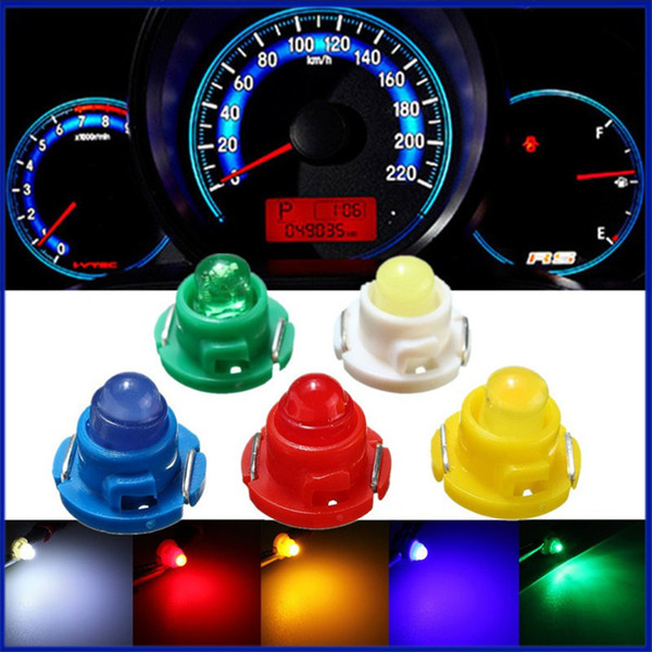 T4.7 COB 1 SMD Dashboard Bulbs Warning Indicator Instrument Light Interior Lamp 5-Colors DC 12V