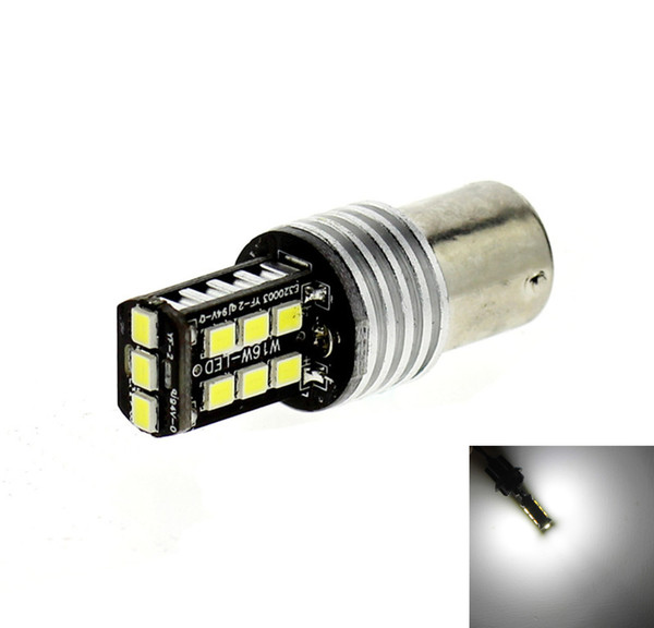 P21W 1156 BA15S 15 SMD 2835 Canbus LED Bulbs Auto Indicator Turn Side Light Parking Tail Lamp White DC 12V