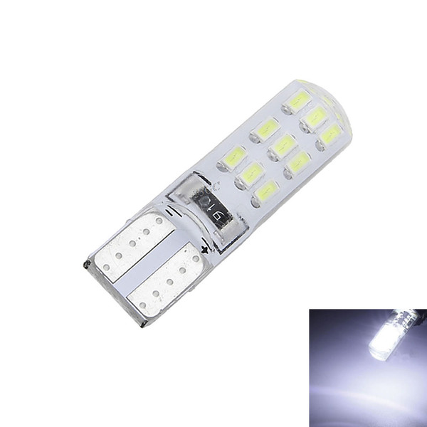 T10 W5W 194 3014 18 SMD Car LED Silicone Bulbs License Plate Light 168 Tail Instrument Lamp White 12V