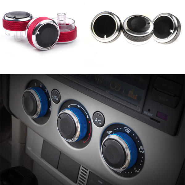 3Pcs/Set Car Air Knob Air Condition Heat Control Switch Knob For Ford Focus 2 MK2 3 MK3 Mondeo Accessories