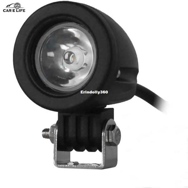 DY609 10W Car Spotlight LED Head Lamp 1000LM 6000K White IP68 Waterproof Headlight for Different Types of Vehicles Round Design