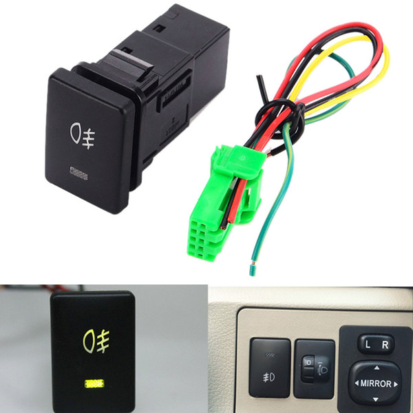 DC12V 4 Wire Foglight Switch Fog Light Button for Toyota fast shipment