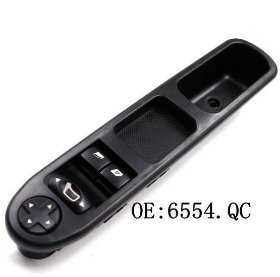 Promotion 6554.QC Electric Control Switch Left Front Power Master Car Window Switch 6554 QC 6554QC For Citroen C3 Peugeot 207 CC