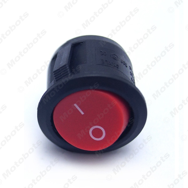 wholesale 2-Pin 23mm Diameter Round Button 6A/250V 10A/125V AC Car/Auto/Boat Rocker SPST Switch ON/OFF #4451