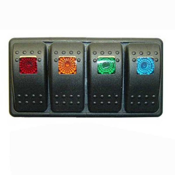 Name:5-Colors Led Car RV A 5 Gang Switch Pannel 12V/24V