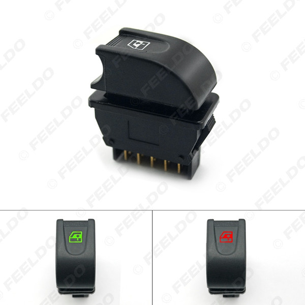 wholesale Auto Universal 5pins Car Power Window Switch 12V/24V 20A with Illumination #1439