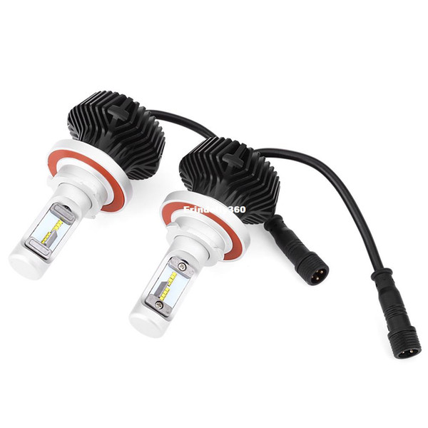 A Pair of 9008 H13/H8 H9 H11/H7/H4 HB2 9003/9005 9006/9004 9007Car LED Headlight 6500K Water Resistance 60W Bright Vehicle Lamp