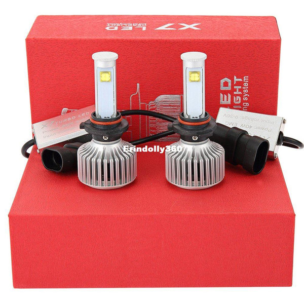 One Pair All-in-One X7 Car Headlight Conversion Kit 9005/9006/H1/H3/H4/H7/H11 Super Bright 6000K Car Headlights