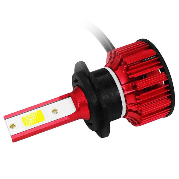 Q1-H7 Car LED Headlight Bulb 50W IP68 6000K 6000 Lumens Extremely Bright Chips Conversion Kit