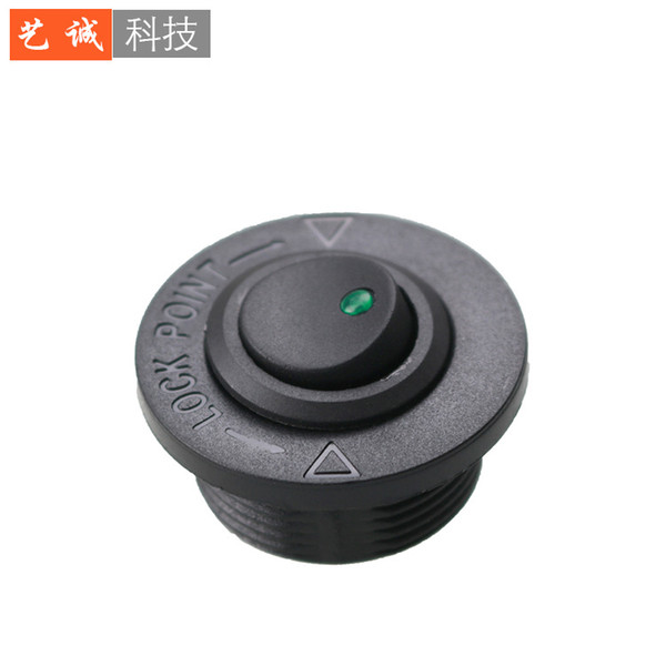 Car Modification Control Switch 12V-24V with Light Circular Switch on-off Cockpit Switch Universal Accessories