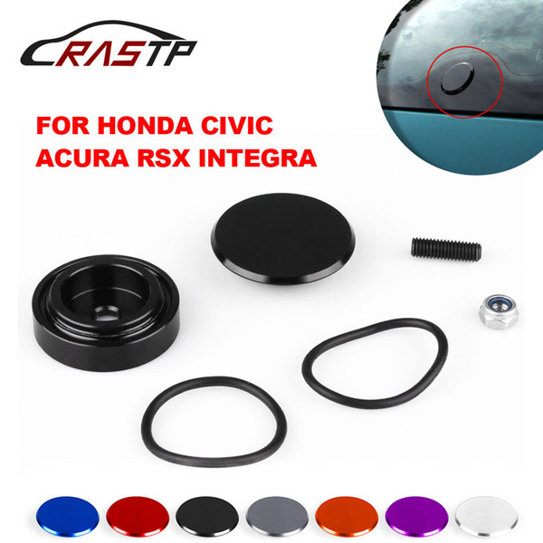 RASTP - New Arrived Aluminum Car Rear Wiper Delete Kit Plug Cap For Honda Civic Si Acura RSX Integra/3Dr Hatchback EG6 RS-ENL016