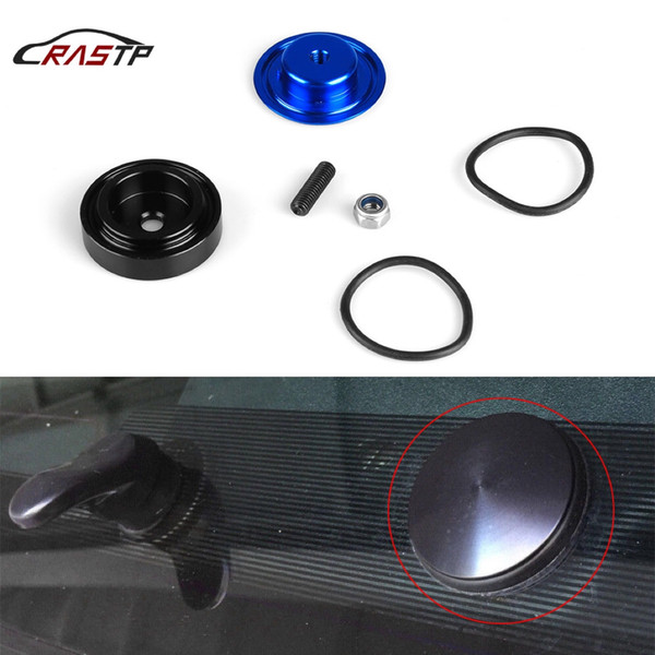 RASTP- Blue Rear Wiper Delete Kit Block Off Plug Cap For Honda Civic Si 2002-2005 RS-ENL016