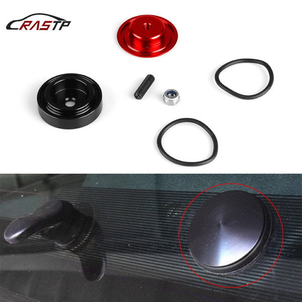 RASTP- Brand New Red Rear Wiper Delete Kit Block Off Plug Cap For Honda Civic Si 2002-2005 RS-ENL016