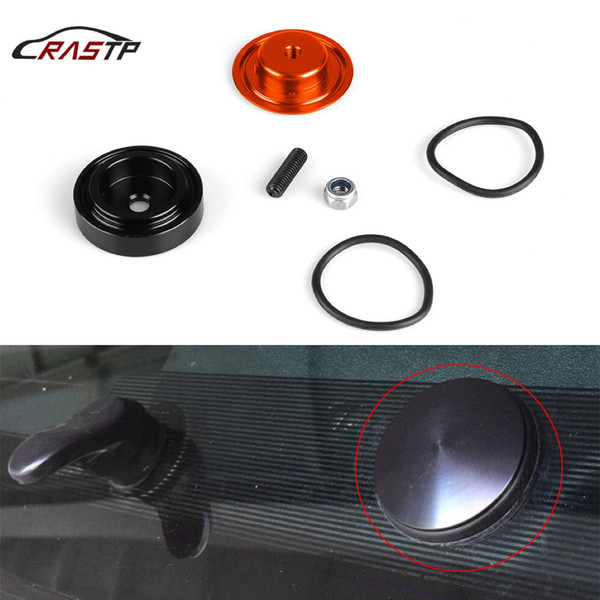 RASTP- Orange Rear Wiper Delete Kit Block Off Plug Cap For Honda Civic Si 2002-2005 RS-ENL016