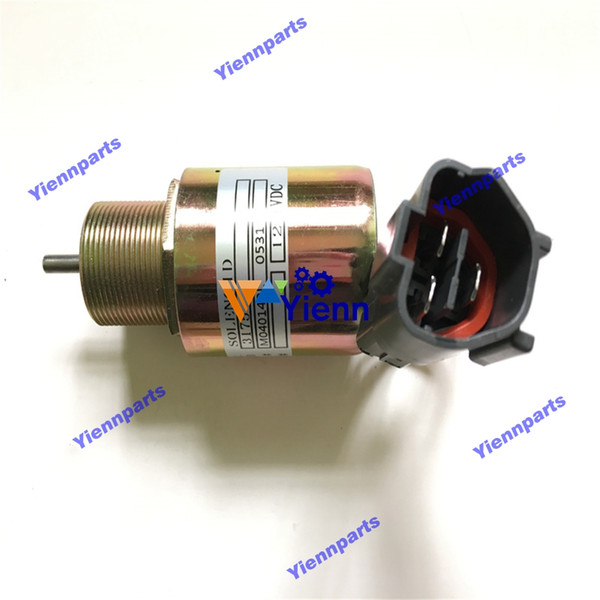 S3L S4L L3E Stop Solenoid for Mitsubishi excavator tractor diesel engine repair spare parts rebuild parts