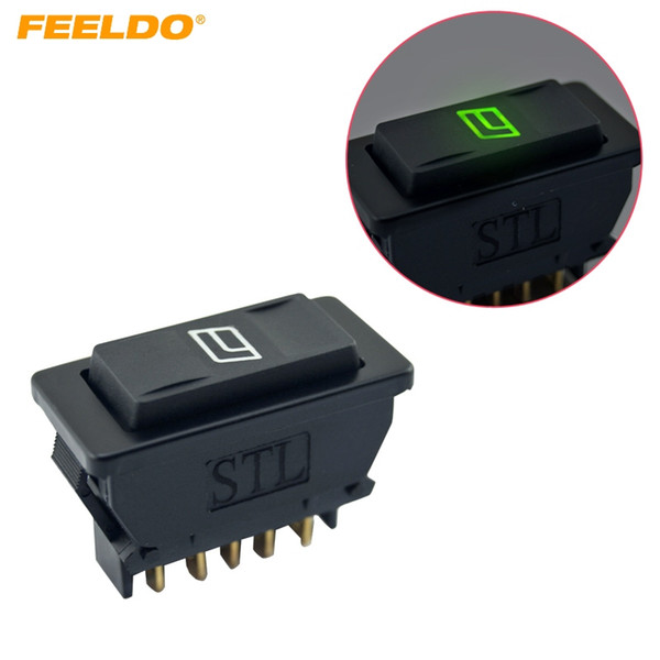 FEELDO Universal 5pins Car Power Window Switch 12V/24V 20A with illumination indicator #2944