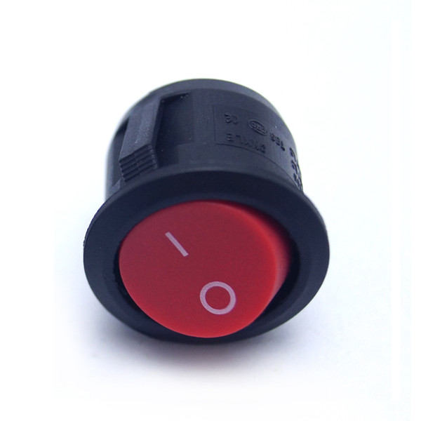 30pcs 2-Pin 23mm Diameter Round Button 6A/250V 10A/125V AC Car/Auto/Boat Rocker SPST Switch ON/OFF #4451