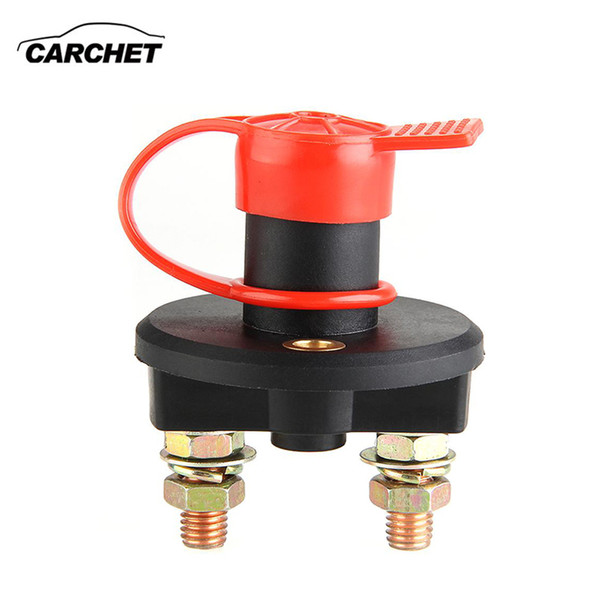 Car Switch Battery Isolator Cut Off Power Kill Switch 400A 24V Key with Waterproof Cover Battery Isolator Switch