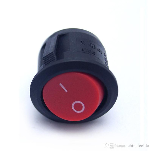 30 pcs 2-Pin 23mm Diameter Round Button 6A/250V 10A/125V AC Car/Auto/Boat Rocker SPST Switch ON/OFF #4451